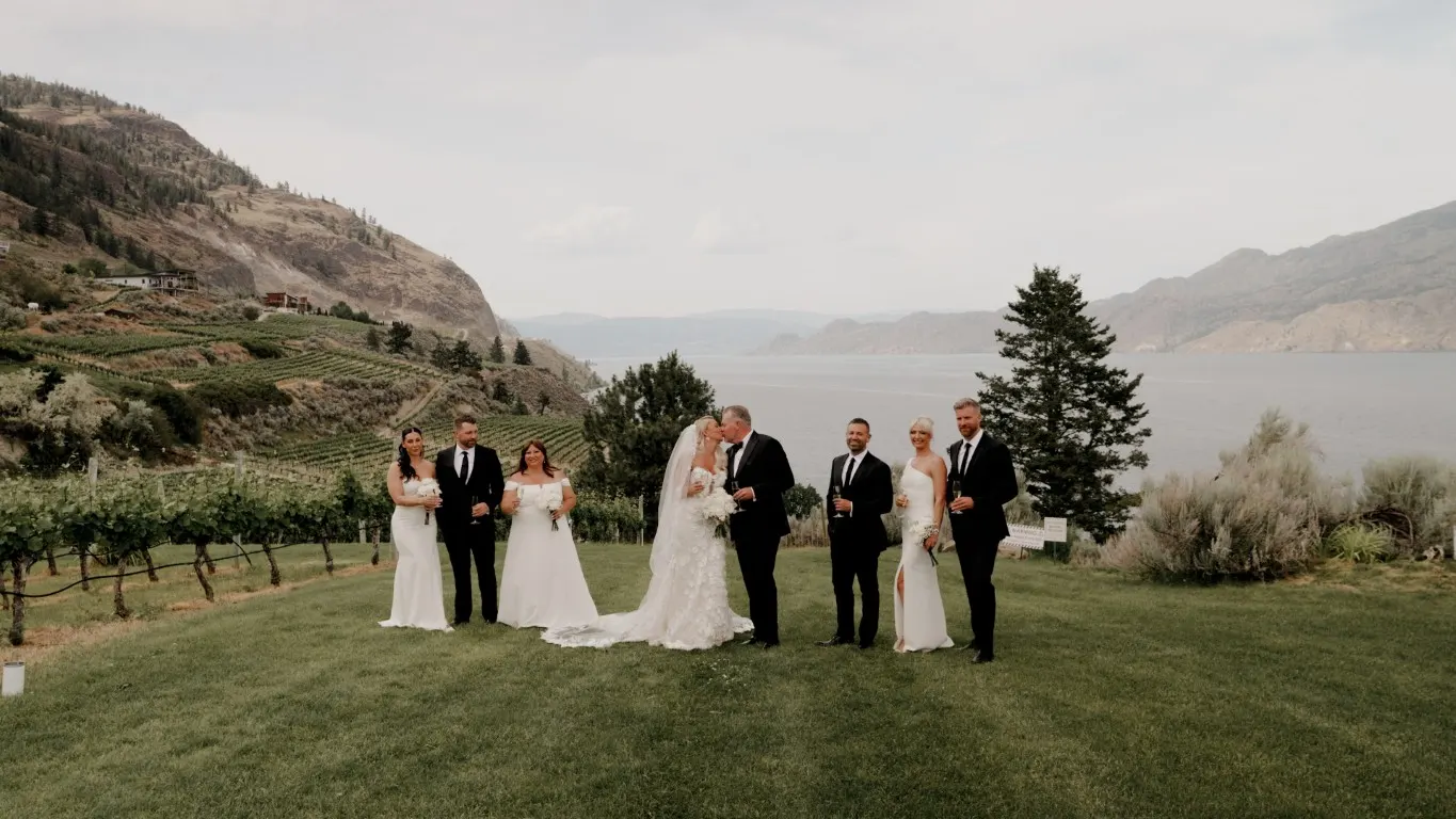 Ceremony at Vows and Vines, Summerland