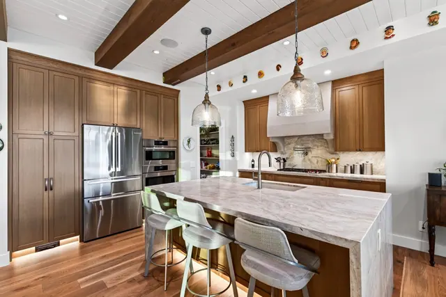 Kitchen, lakefront home renovation in Lower Mission, Kelowna, BC. Real estate photography by Pixel Pro Productions.