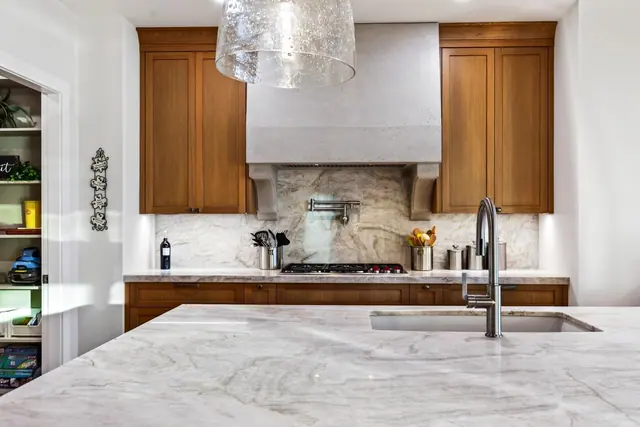 Kitchen detail, lakefront home renovation in Lower Mission, Kelowna, BC. Real estate photography by Pixel Pro Productions.