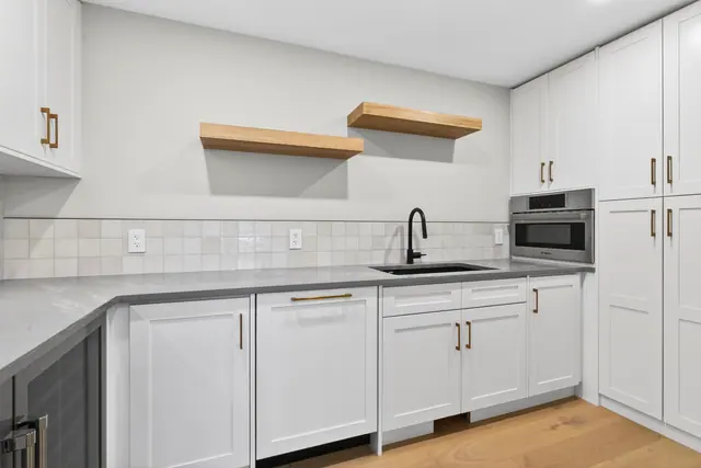 Butlers pantry, new-build lake-view home in West Kelowna, BC. Real estate photography by Pixel Pro Productions.